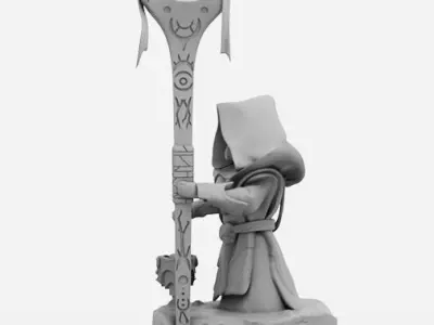 Warlock Chibi - DOTA 2 - 3D Print Collection 3D print model