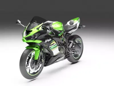 Kawaski Ninja ZX-6R 2019 3D model