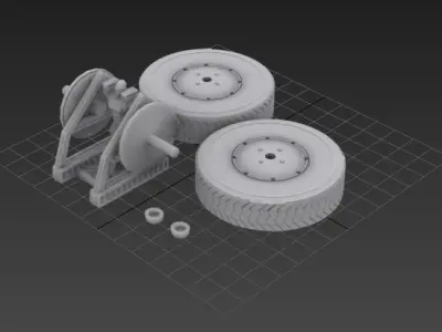 Twisted Metal 2 Axel 3D print model
