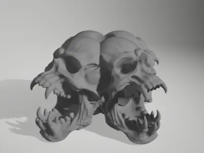 The Skull Gate For tiny rock pets 3D print model