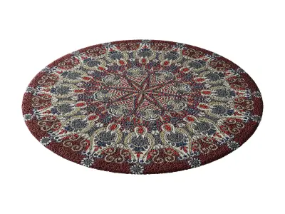 Round carpet 32 3D model
