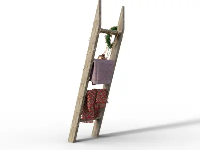 Christmas Ladder  Low-poly 3D model