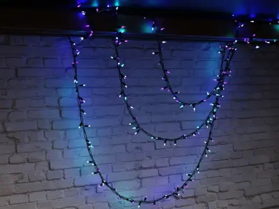 Christmas Lights Low-poly 3D model