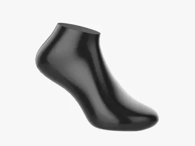 Short sport sock 01 3D model
