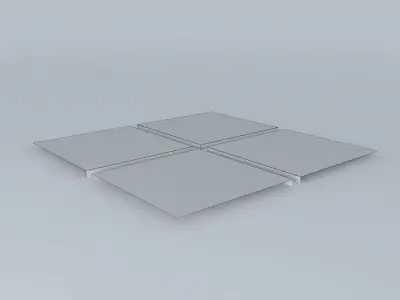 TILES floor with four squares Free 3D model