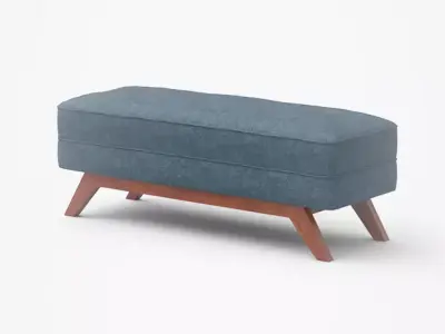 Kensley bench sky upholstered Low-poly 3D model