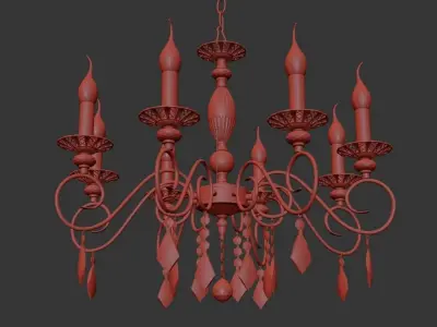 Chandelier Fortezza E 1 1 8 G 3D model