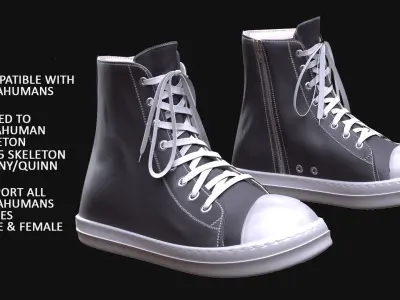 Sneakers 13 - All MH Bodies - UE5 Skeletons - Rigged Low-poly 3D model