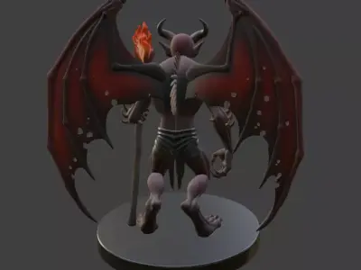 Halloween Demon 3D Model 3D print model
