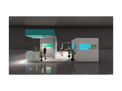 Exhibition stand 3D model