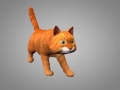 Cat or kitty Low-poly 3D model