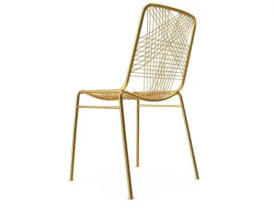 Golden Chair v1 Low-poly 3D model