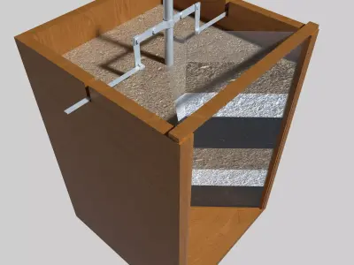 Pipe Earth Electrode Low-poly 3D model