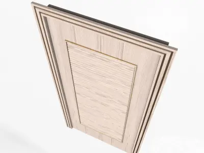 Carved Door Blinds 04 Low-poly 3D model