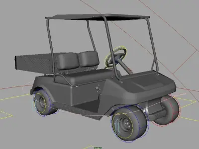 golf cart 3D model