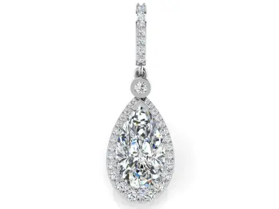 Pear Halo Pendant 2979 3D print model