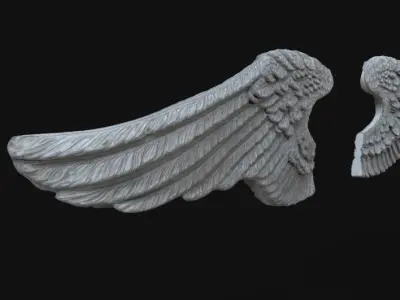 3D Model Wings angel wing 3D print model