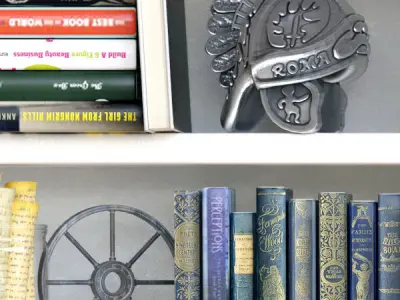 OpenShelf bookcase with books 3D model