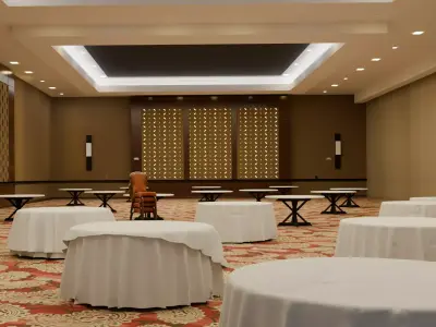 Big Hotel Ballroom 3D model