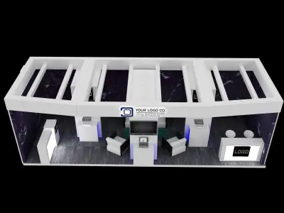 Booth Exhibition Stand a563c 3D model