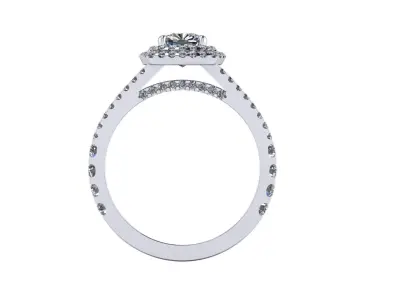 Diamond Women Ring R14 3D print model