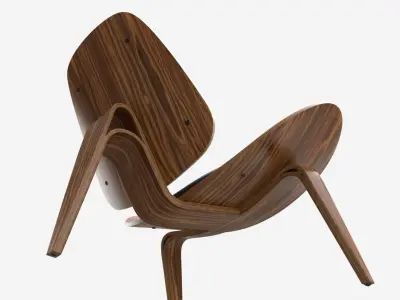 Mid Century Lounge Chair 3D model