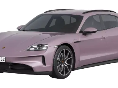 Porsche Taycan 4S Sport Turismo 2024 3D model