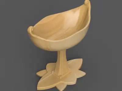 Elegant planter - vase - urn - candy dish - candle holder 3D print model