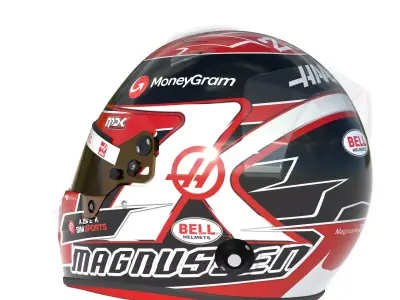 F1 Haas Helmets 2023 3D model