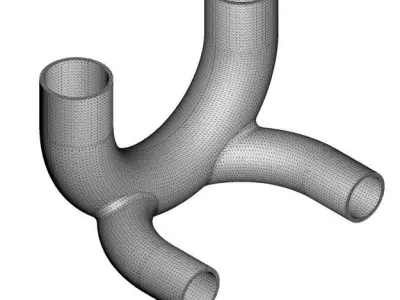 Classic Copper U Fitting 3D print model