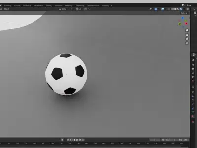 soccer ball 3D model 19