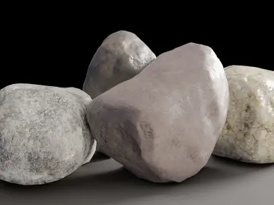 Rocks Pack low poly Free 3D model
