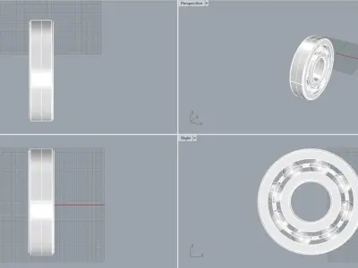 Original size Ball Bearing Rulman ready for 3D print model  3D print model