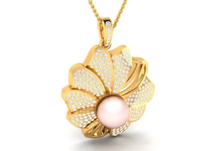 Women Pendant 3dm STL FBX OBJ Render Details 3D print model shop