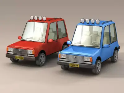 Cartoon Suv 3D model