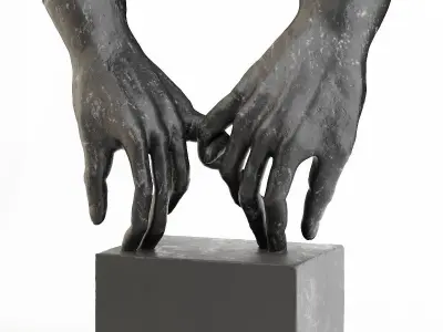 Bellaa Hand Statues Gesture Sign Sculpture 3D model