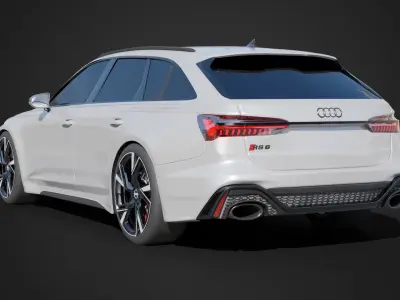 AUDI RS6 Avant Car Vehicle 3D model
