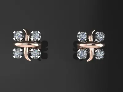 Earrings Tiffany 3D print model
