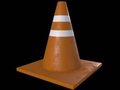 Traffic Cone 3D model