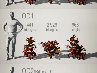 YarovoiPlantsPack plants and grasses Low-poly 3D model