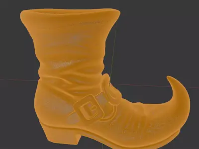 Witch Boot Decoration 3D Print Model 3D print model