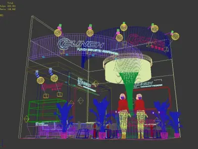 Showroom - Area -6X6-3DMAX2009-022 3D model