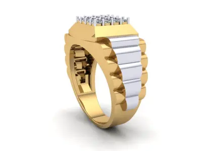 Belt Ring - Diamond 3D print model