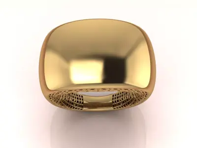  Ring with mesh 3D print model