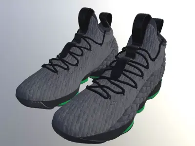 NIKE LEBRON JAMES 15 SHOES PBR Low-poly 3D model