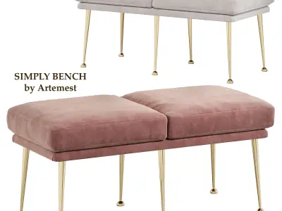SIMPLY BENCH by artemest 3D model