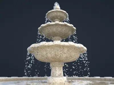Fountain Animated 3D model