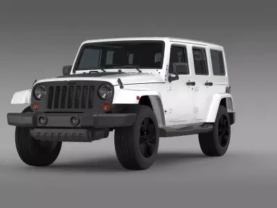 Jeep Wrangler Unlimited Altitude 2014 3D model