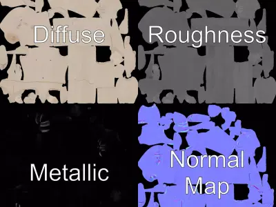 Neutral Pose Mannequin model pack Low-poly 3D model
