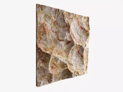 330-RockPanel sandstone rock wall art 3D model